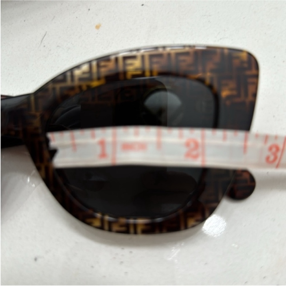 Fendi Women's Cat-Eye Sunglasses - Black and Brown - Picture 6 of 13